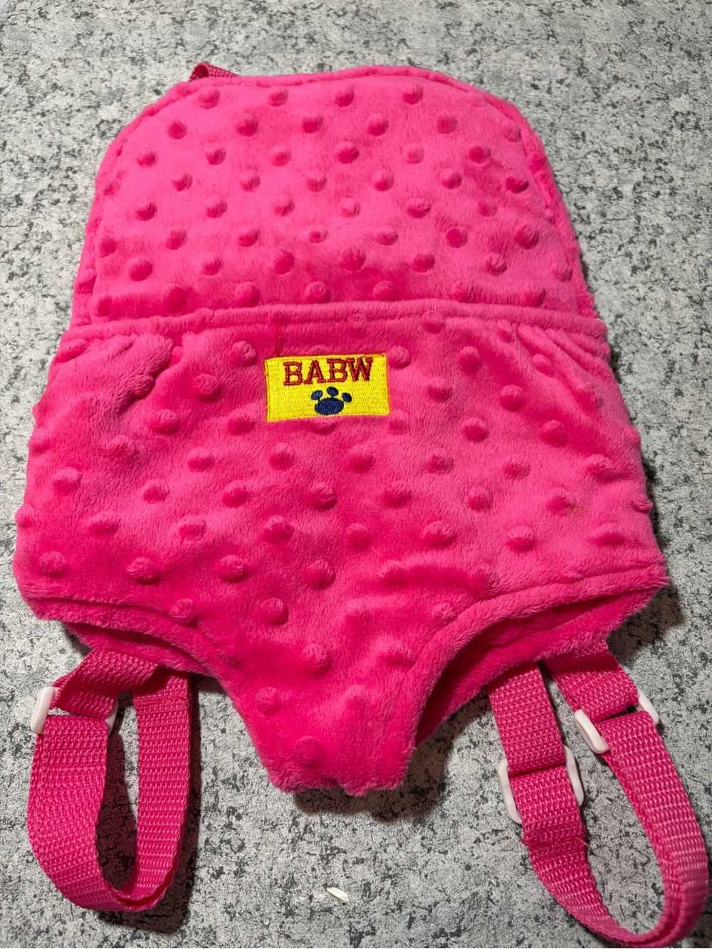 Build-A-Bear Workshop Hot Pink
Minky Bubble Front Carrier Backpack